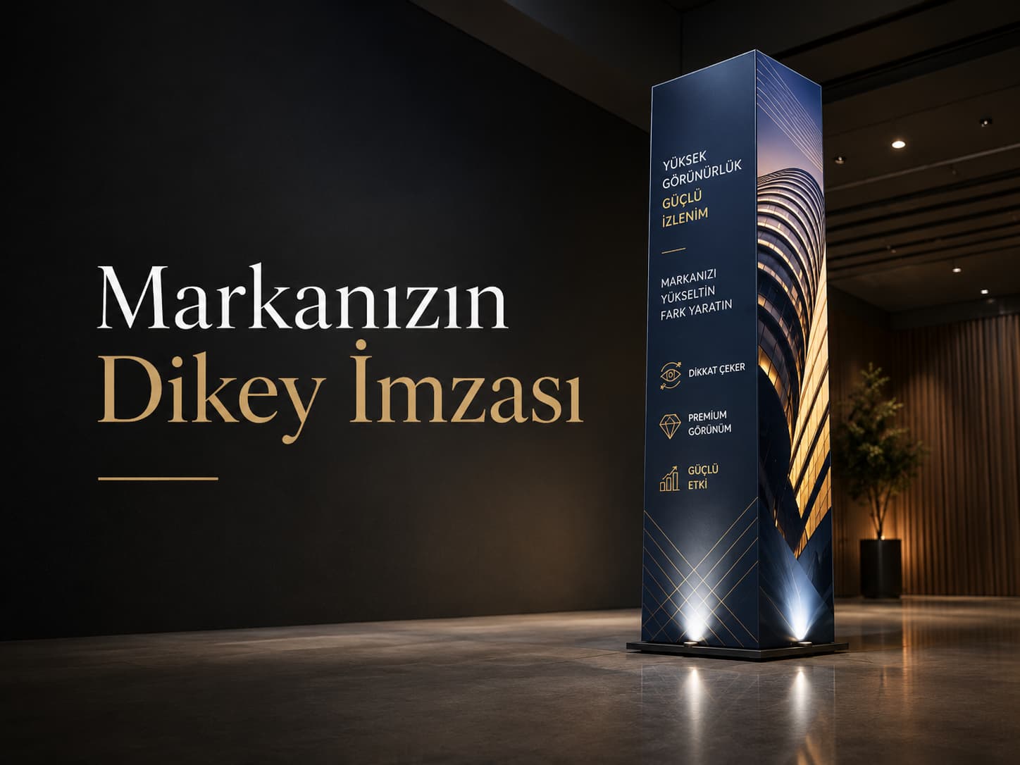 Totem stand (karton totem teşhir) örneği